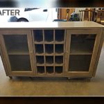 furniture refinishing cabinet after